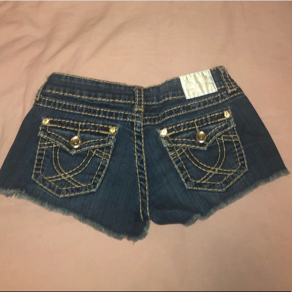 L.A idol bling denim shorts